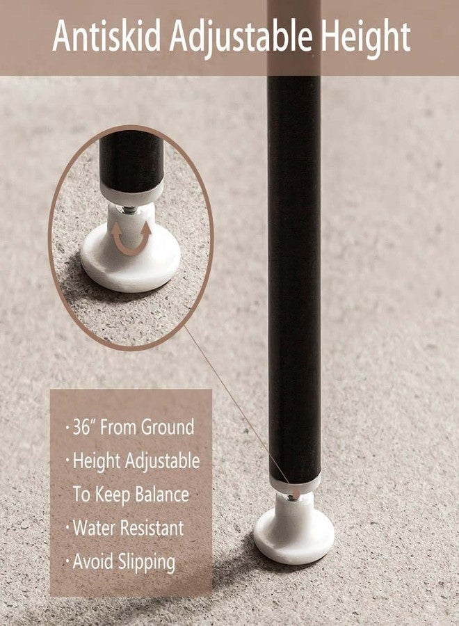 لوكزر رف مرحاض معدني من لوكزر للحمام، منظم تخزين متعدد الأغراض، رفوف حامل للمنزل، المرآب، الشرفة (أسود/166×25×65 سم) - Image 5